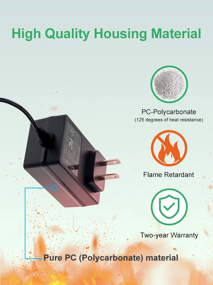 12W 24W 36W 48W 60W 65W Power Supply 5V 6V 9V 11V 12V 15V 19V 24V 36V 1A 2A 3A 4A 5A Power Supply Adaptor AC DC Adapter UL CE FCC RoHS SAA C-Tick PSE Ukca Smark